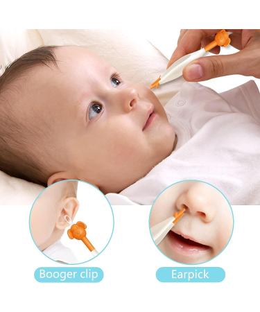 Baby Nose and Ear Cleaner - Safe Booger Remover with Tweezers for Infants and Toddlers - Buy Online on GoSupps.com