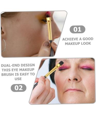 NOLITOY 60 Pcs Double Ended Eyeshadow Brush Eye Makeup Tool Eye Brush Precision Eye Shadow Brush Precision Eyeshadow Brush Eye Makeup Kit Eye Makeup Brush Eyeshadow Brush for Women 12.50X0.50X0.50CMx3pcs Goldenx3pcs - Buy Online on GoSupps.com