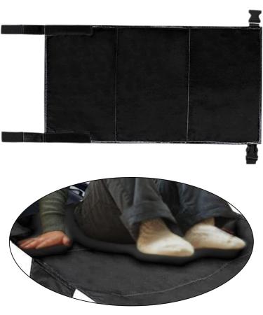 Perfeclan Portable Children Aircraft Footrest | Toddler Leg Support Hammock Travel Accessory for Airplane Seats - Black 79cm x 44cm - Buy Online on GoSupps.com