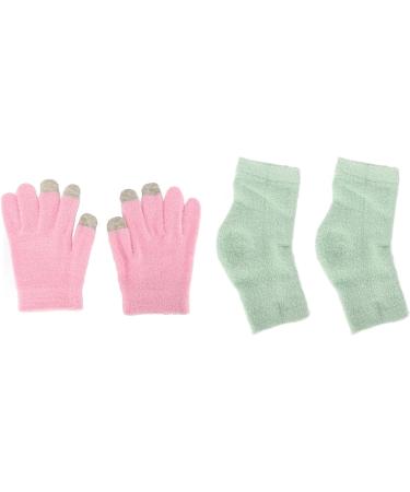 Qukaim Gel Moisturizing Spa Gloves Moisturizing Hand Gloves Pink Gel Touch Screen Gloves Prevent Cracked Skin Green Elbow Cover - Buy Online on GoSupps.com