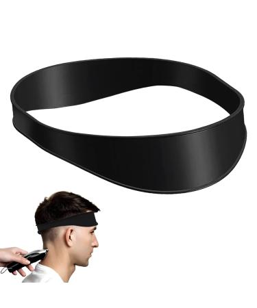 Neckline Shaving Template and Hair Cutting Guide Curved Silicone Haircut Band for DIY Home Haircuts Neck Hair Guide Buzz Fade and Taper Guide for Clippers Hair Cutting Kits