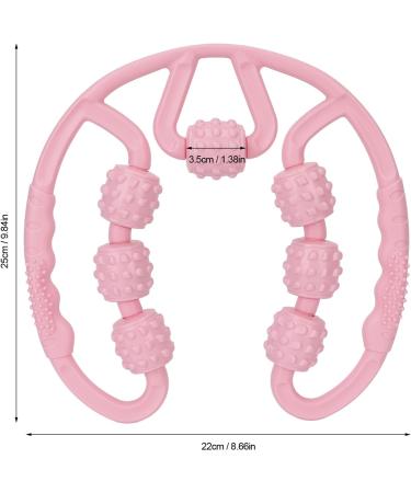 Dioche Muscle Roller for Legs | 7-Roller All-Round Massage Tool | Relieve Muscle Soreness for Calf & Thighs | Pink | International Shipping - Buy Online on GoSupps.com