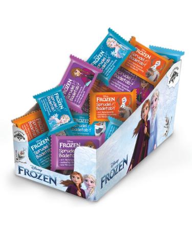 Outdoor Freakz DermaTest Frozen 24-Pack Children's Bath Tablets Natural Cosmetics Innovative Paper Packaging