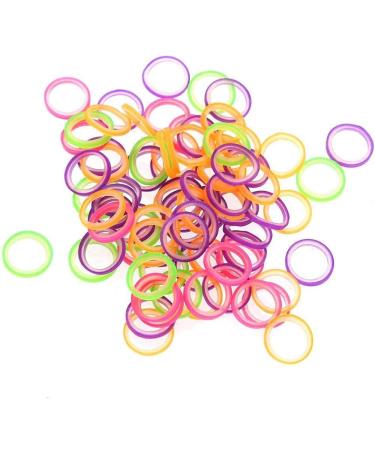 SmileTech Dental Teeth Gap 3/16 Neon Medium 3.5 OZ Dental Teeth Bands Dental Teeth Straightener Rubber Bands100 Pcs/Bag (10 Bags)
