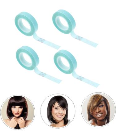 Beavorty 4 Rolls wig double sided tape Lace Front Wig Tape blue scrunchies lace front tape Hair Wigs Tape adhesive double sided tape wig adhesive tape hair patch tape strip glue Hair piece - Buy Online on GoSupps.com