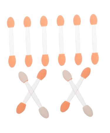 Hemoton 200 Pcs Double Ended Eyeshadow Brush Sponge Brush Latex Sponge Makeup Tool Eye Makeup Applicator Double-sides Eye Brush Eyeshadow Stick Dual-side Makeup Brush
