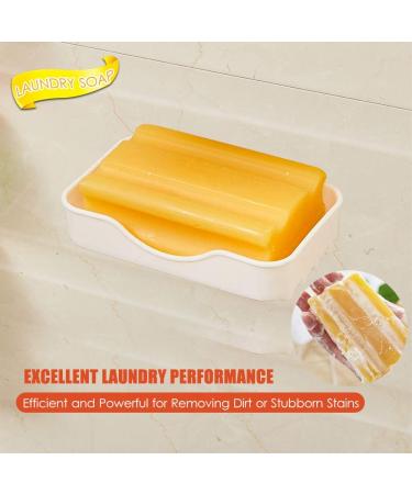 Laundry Soap Bar Floral Fragrance Washing Soap Stain Remover Household Supplies for Cleaning Washing Clothes Clothing Fabric - Buy Online on GoSupps.com