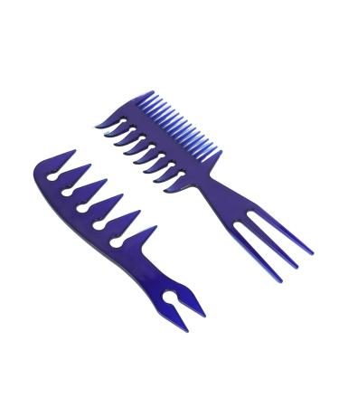 ROYALEAD Retro Oil Hair Comb Set Double Side Tooth Comb for Hair Styling and Anti Static Brush