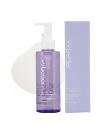 Gentle Deep Korean Cleansing Oil for Face - Makeup Remover with 80% Plant-Derived Oils - Hypoallergenic Facial Oil Cleanser - Korean Skin Care for All Skin Types - 6.76 fl. oz
