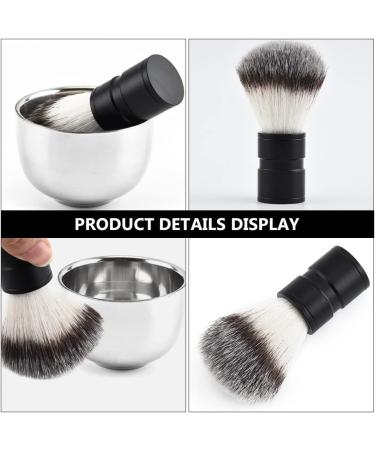 Beaupretty 2-Piece Metal Razor Brush & Bowl Shaving Set for Men | Facial Cleaning & Shaving Gift | 304# Steel - Buy Online on GoSupps.com