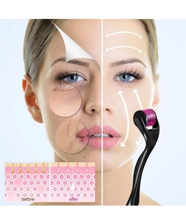 Derma Roller for Beard Hair Growth 540 Microneedles with Storage Case - 1.0mm - Buy Online on GoSupps.com