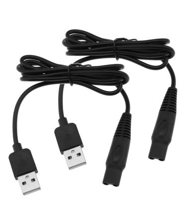 ECSiNG USB Charging Cable 5V Compatible with Skull Pitbull Gold Pro Shaver Charging Cable 1m Black