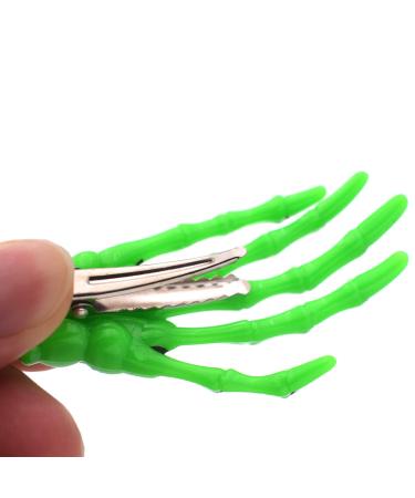 10 Pcs Mixed Color Skeleton Hands Hair Clips - Halloween Gothic Horror Accessory for Women & Girls - Buy Online on GoSupps.com