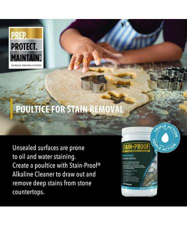 Dry-Treat Stain Proof Alkaline Cleaner - 2.2 lb | Triple-Action Formula for Tough Stains | Stone, Grout, Brick, Floors, Patio & More - Buy Online on GoSupps.com