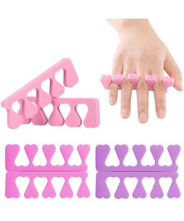 Weddhuis 6 pieces of peachherz-to-do-go divider made of cotton finger separator toe separator nail and toenail separator suitable for nail art pedicure lubricating gel etc. - Buy Online on GoSupps.com