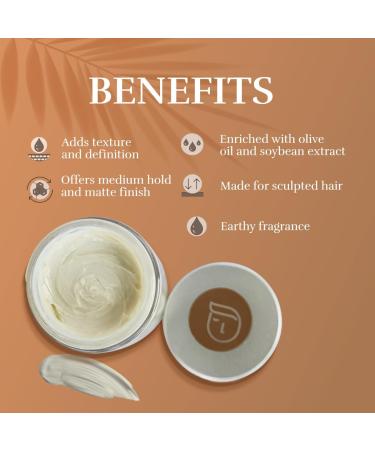 Hair Setting Clay (100g) - Medium Hold Matte Finish | Sculpted Hair Styling | International Shipping Available - Buy Online on GoSupps.com