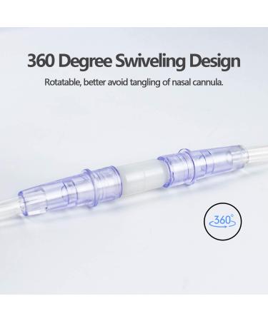 5-Pack Oxygen Tubing Swivel Connectors - Prevent Tangling and Easily Connect Oxygen Tubes - Buy Online on GoSupps.com