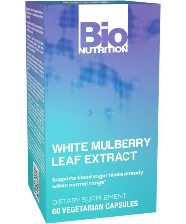 Bio Nutrition - Inc White Mulberry Leaf Extract - 1000 mg - 60 Veg Capsules