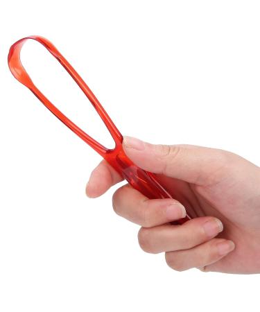 Portable Tongue Scraper - Oral Mouth Cleaner for Kids & Adults (Red) - Buy Online on GoSupps.com