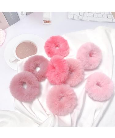 3Pairs Fuzzy Scrunchies Pom Pom Hair Tie Hair Bands Hair Rope Elastic Hair Ties Hair Bobbles Ponytail Holders Hair Accessories Hair Bobbles(Mixed Colors) - Buy Online on GoSupps.com