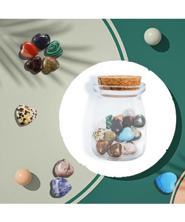 Buy Aitsite Natural Heart Stones - 15 Piece Rose Quartz Healing Gemstone Set for Crystal Therapy Meditation & D cor - Buy Online on GoSupps.com