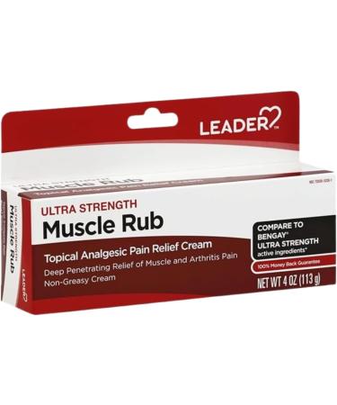 Leader Muscle Rub Deep Penetrating Relief for Sore Muscles and Joints Minor Arthritis and Back Pain Relief Menthol & Methyl Salic - Pack Of 3 - Buy Online on GoSupps.com