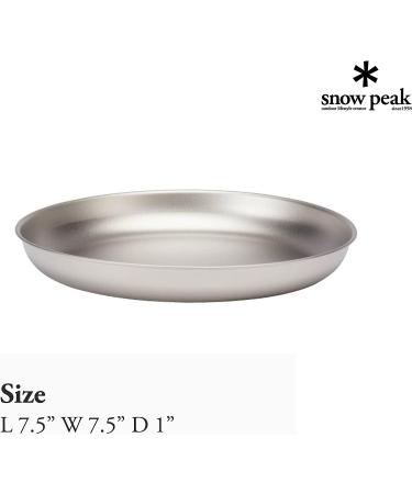 Snow Peak Titanium Plate - Lightweight & Durable for Backpacking and Camping - Buy Online on GoSupps.com