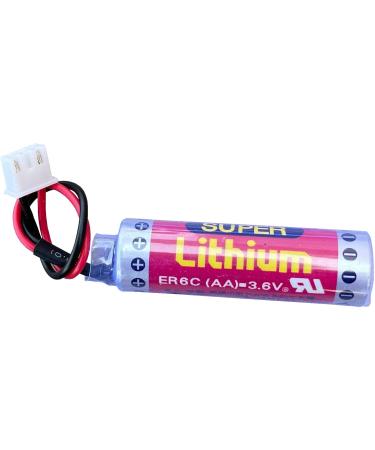 Buy ER6C PLC Battery (2pcs) AA 3.6V 1800mAh with Plug for FX F2-40BL - International Shipping Available - Buy Online on GoSupps.com