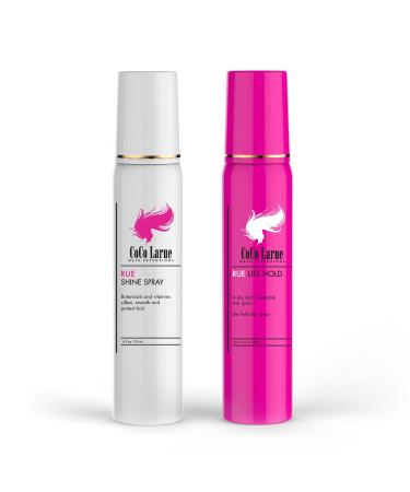 CoCo La Rue Hair Spray Lite Hold Spray- Rue Shine Spray- Best for Hair Styling Products- Vegan-Friendly & Cruelty-FreePackage 10oz (2pack) Hair Hold Spray (2-Pack)