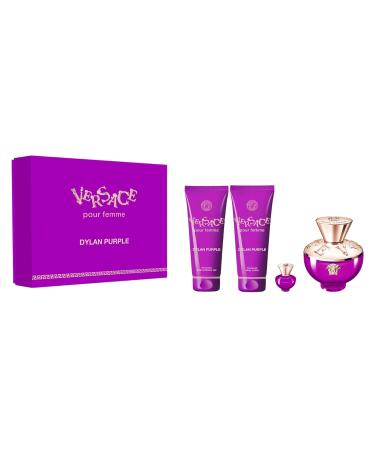 Versace Dylan Purple 4 Pcs Eau De Parfum Gift Set For Women - Buy Online on GoSupps.com