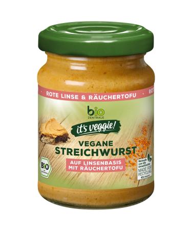 Biozentral it's veggie!Vegan string sausage |6 x 120 g |On a lentil base with smoked tofu |Without the addition of yeast and palm oil |Spread