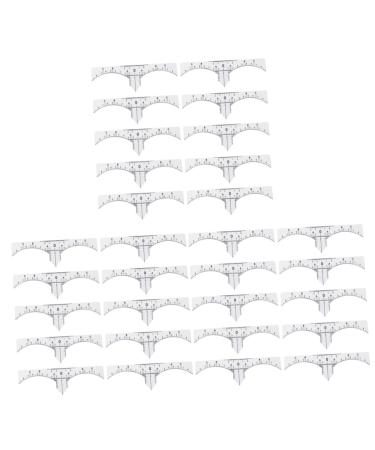 Hemoton Scale Ruler 30 Pcs Microblading Eyebrow Ruler Eyebrow Measure Ruler Sticker Eyebrow Guide Measure Tool Makeup Gadgets