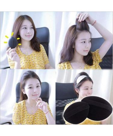 Sponge Bump It Up Volume Hair Stick Pads - 4pcs (2 Large+2 Small) Hair Base Styling Inserts in Black - Hair Bun Maker Accessories - Buy Online on GoSupps.com