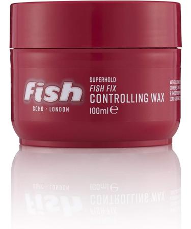 FISH Superhold Fish Fix Controlling Hair Wax 100ml - Long-lasting Hold and Control for Men and Women - Buy Online on GoSupps.com