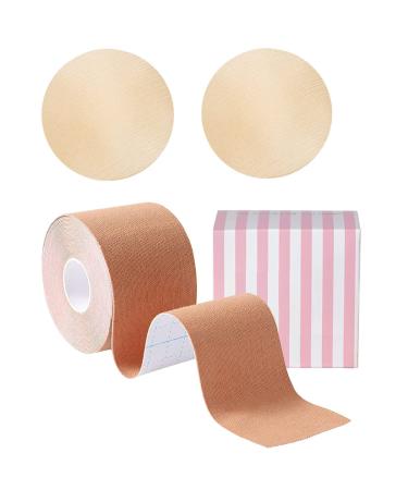 Medimama Boob Tape Breast Lift Tape Adhesive Bra Nipple Covers for Women,Big Bust Friendly Push Up Strong Support
