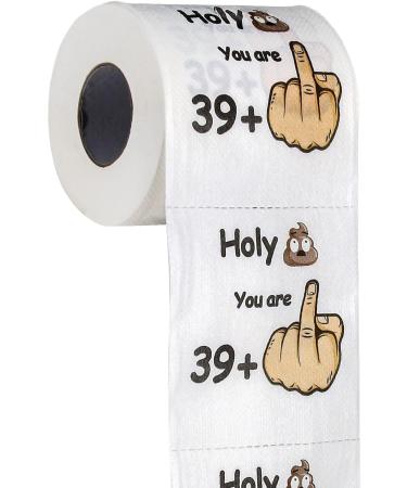 Original Funny Toilet Paper for 40th Birthday - 39 + 1 - Unique Gag Gift for Men & Women - 250 Soft Sheets - Perfect Decoration & Joke Article - Buy Online on GoSupps.com