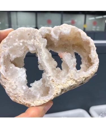 Natural Crystal Rough Natural White Agate Geode Double-Sided Cutting Quartz Crystal Cluster Minerals Crystal Home Decoration (Size : 2pcs) ZJGIDTEM (Size : 1pc) - Buy Online on GoSupps.com