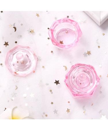 BrushesOctagonal Dappen Dish Cup Crystal Glass Glassware Tool for Nail Art Manicure Care - Buy Online on GoSupps.com