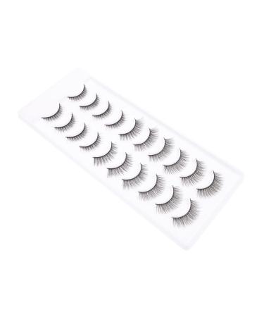 FRCOLOR 10 Pairs Fake eyelashes makeup eyelash False Eyelashes For Beginners natural dense eyelashes dense soft lash strip eyelashes false lashes chemical fiber 6d artificial extend