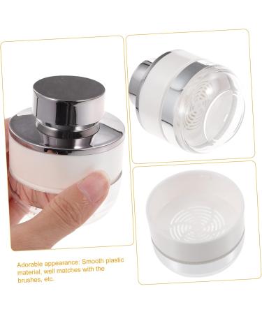 Outanaya 2pcs Mushroom Head Loose Powder Box Empty Powder Case Travel Powder Case Make up Holder Plastic - Buy Online on GoSupps.com