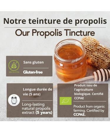 Mother Propolis tincture - 20 ml - ORGANIC. Promotes the well-being of the throat. 100% natural. 15% weight/volume. - Buy Online on GoSupps.com