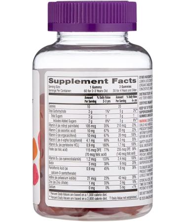 Mama Bear Organic Kids Multivitamin Gummies - 60 Count - 1 Month Supply - Buy Online on GoSupps.com