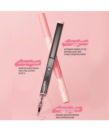 Brow Pencil | 2 Fork Tip Liquid Brow Pen Sweatproof - Realistic Make up Pen Eye-Catching Eye Makeup for Women Teens Party Hersil 01# - Buy Online on GoSupps.com