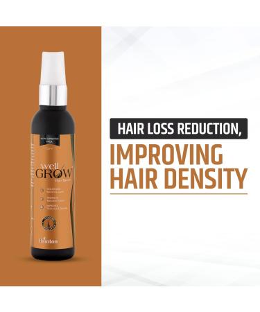 Brinton WellGrow Hair Growth Serum for Hair Nourishment & Prevents Hair Fall | Improves Thickness & Density | for Men & Women 60 ml - Buy Online on GoSupps.com