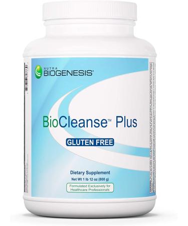 Nutra BioGenesis - BioCleanse Plus - Digestive Enzymes Milk Thistle and Plant Protein Blend for Digestion Detox and Liver Cleanse - Gluten Free Powder - 1.9 Lb