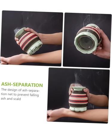 Beavorty 3 Sets Moxibustion Pot & Electric Facial Massage Device - Ceramic Moxa Burner for Full Body Massage & Relaxation - Buy Online on GoSupps.com