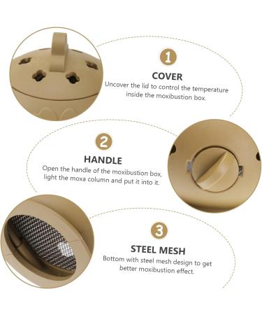 2-Piece Cardboard Moxibustion Box Holder for Moxibusization Sticks - Healeved Container for Moxa Cleaning & Control - Buy Online on GoSupps.com