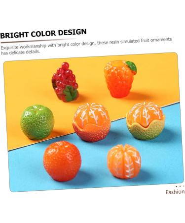 CORHAD 24pcs Artificial Fruit Doll Fruits Lemon Slice Model Fruits Cake Topper Realistic Grape Props Lifelike Grape Props Hairclips Photo Frames Ornaments Material Phone Case Resin Child - Buy Online on GoSupps.com