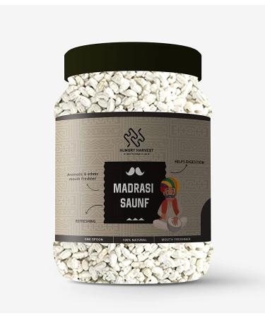 Hungry Harvest White Sweet Mint Saunf Mukhwas 150 GMS (Madrasi Sounf Mouth Freshener)_Packing May Vary