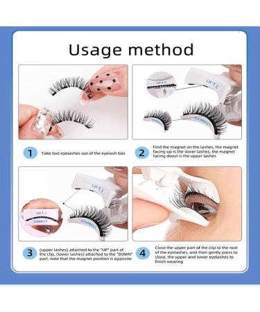 Natural Soft Magnetic Eyelashes | Adhesive-Free & Easy to Wear | Reusable Magnetic Eyelash Set with Free Clip - Buy Online on GoSupps.com